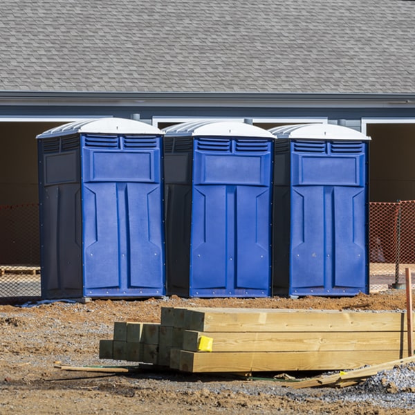 what is the maximum capacity for a single porta potty in Morrisdale